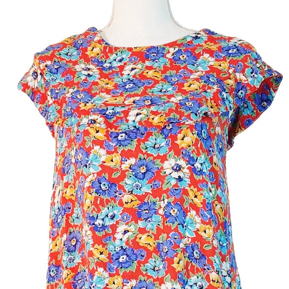 Vintage Paul Reeves for The Universal Witness Made in England 1960s Floral Tunic - Picture 4 of 9